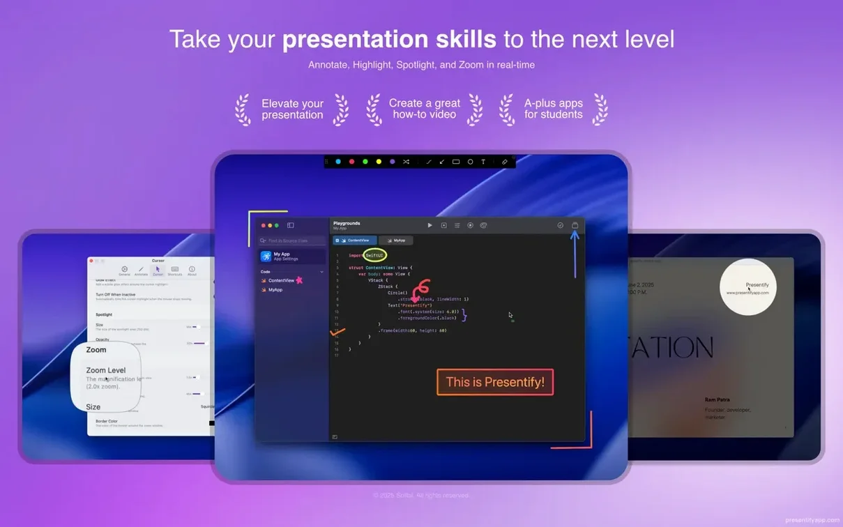 presentify for mac free — first screen
