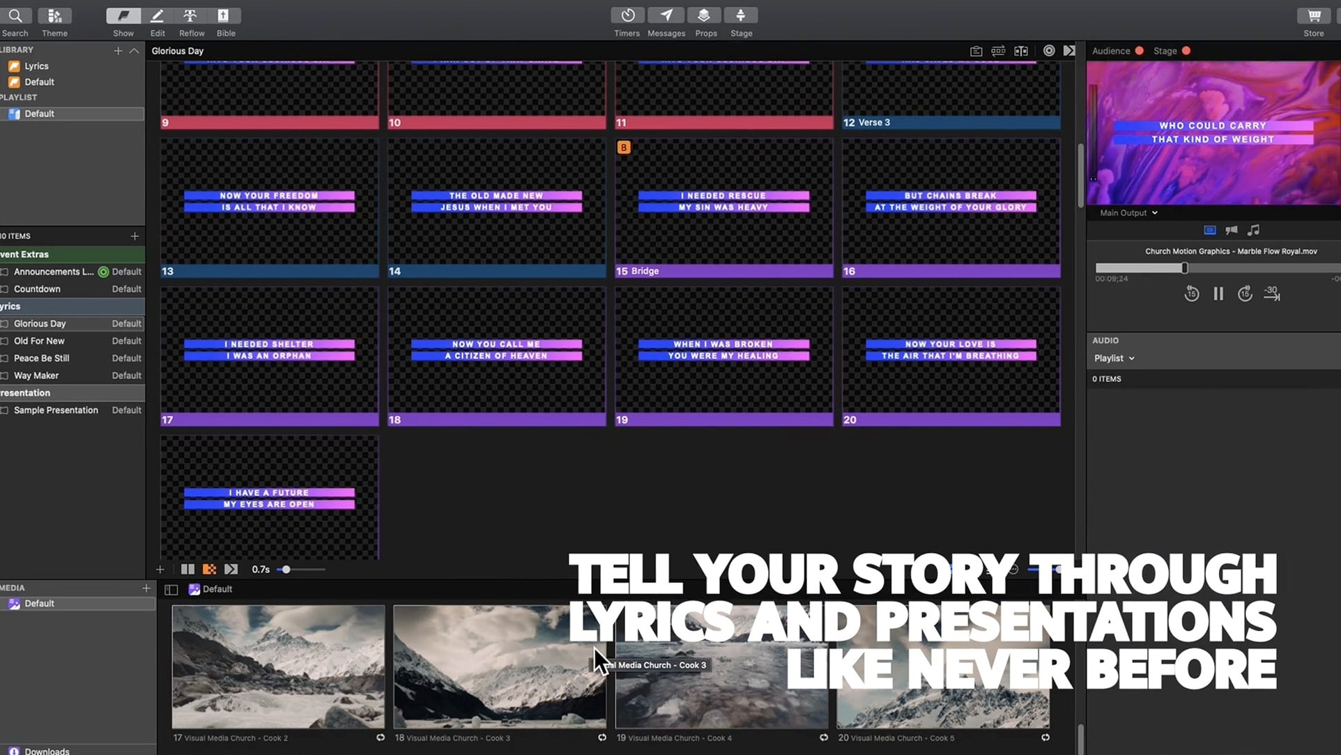 ProPresenter usage, image 3