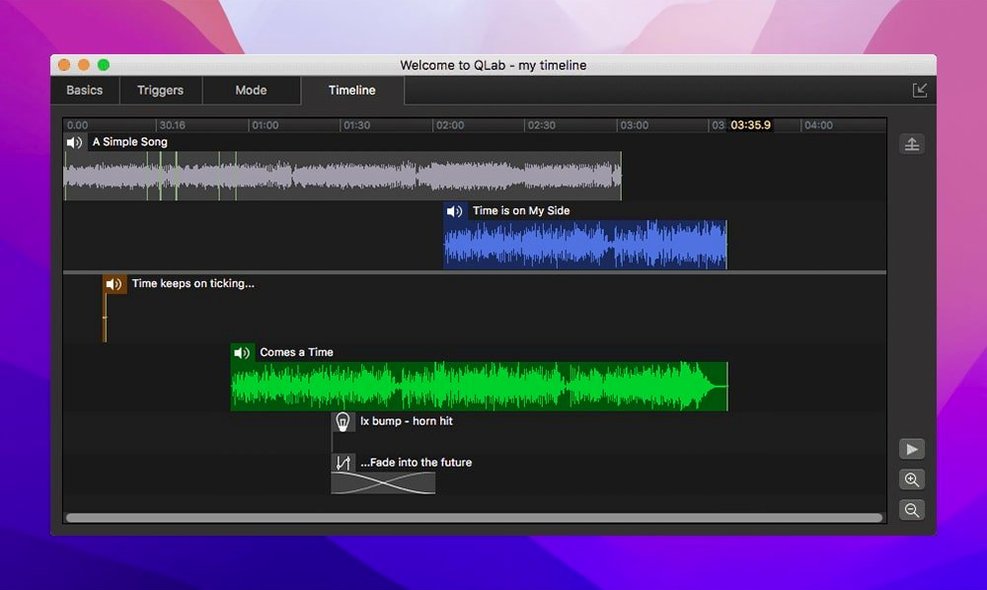 QLab close-up 3
