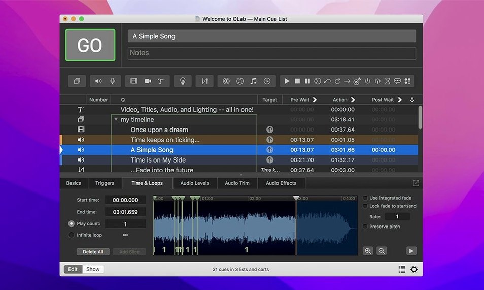 QLab close-up 4
