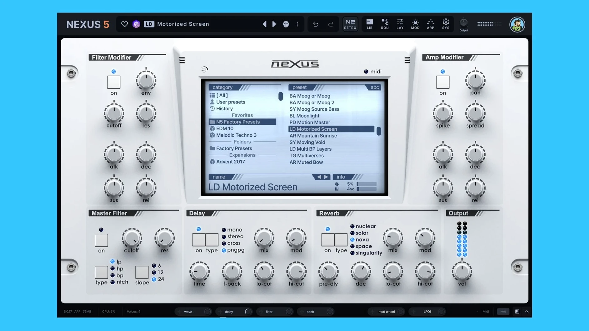 reFX Nexus — glimpse 1 refx nexus mac — first screen