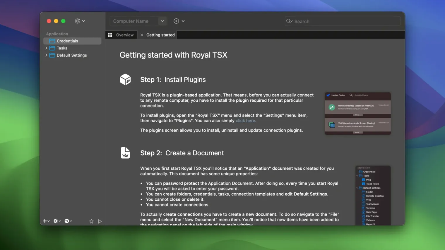 Royal TSX — glimpse 1 royal tsx macos free — first screen