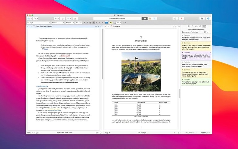 Scrivener visual 3 Scrivener close-up 3