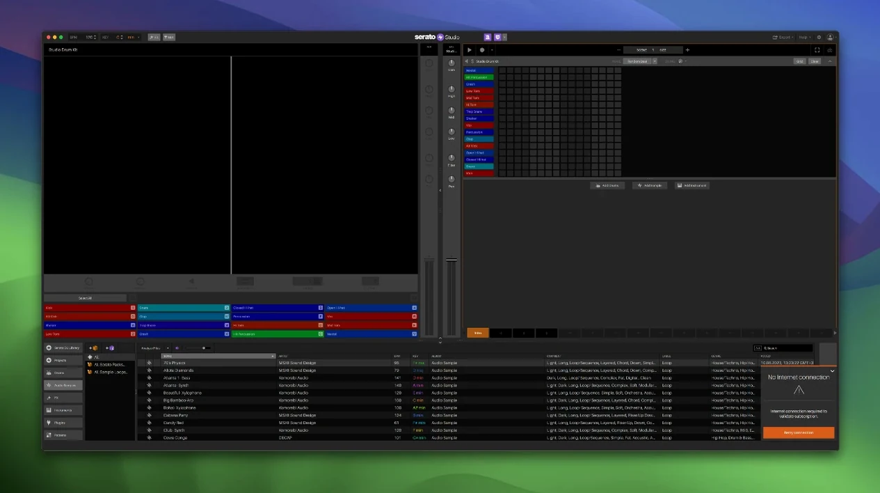 Serato Studio visual 1 serato studio — first screen