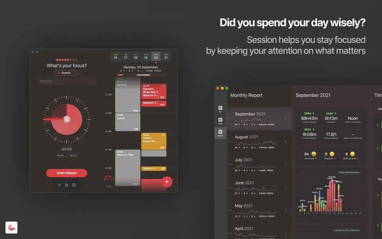 Session Pomodoro Focus Timer — glimpse 1 Overview of Session Pomodoro Focus Timer — session pomodoro focus timer torrent macos