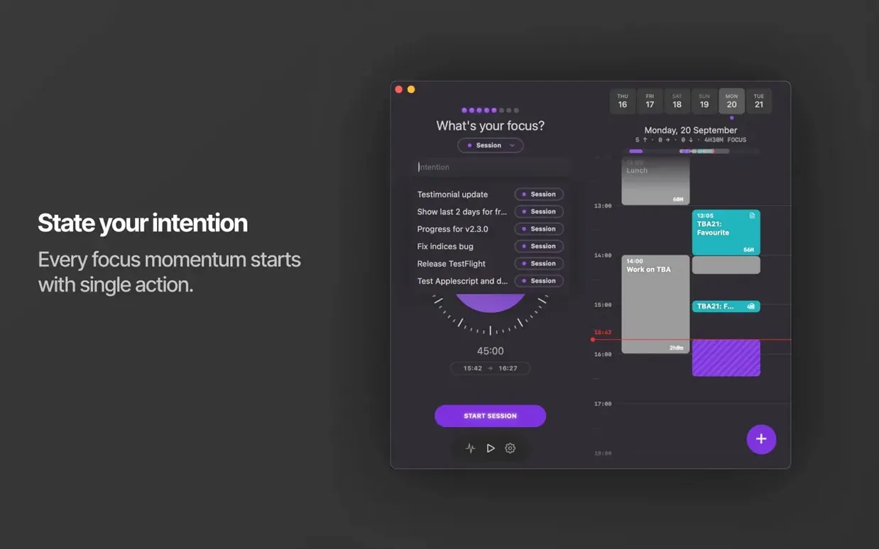 Session Pomodoro Focus Timer — glimpse 2 Session Pomodoro Focus Timer usage, image 2