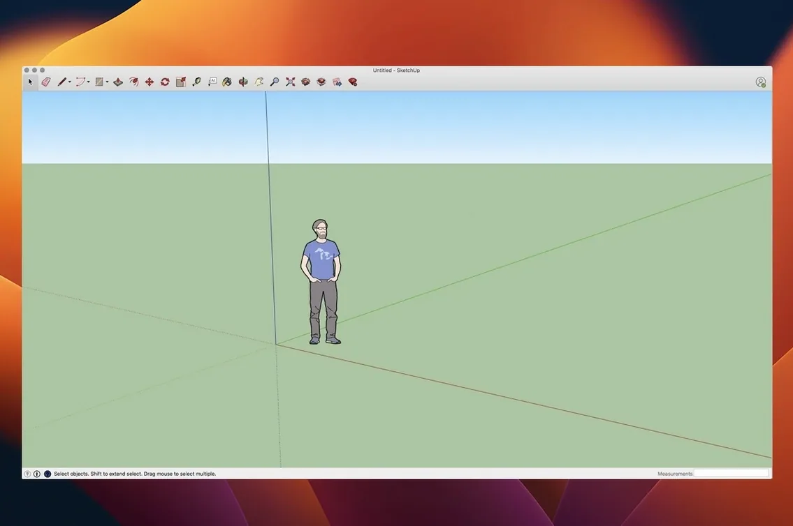 SketchUp Pro — glimpse 1 sketchup pro crack mac — first screen