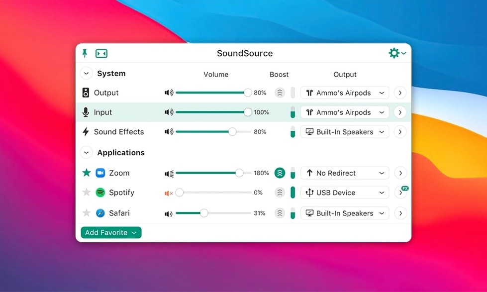 SoundSource — glimpse 1 soundsource — first screen
