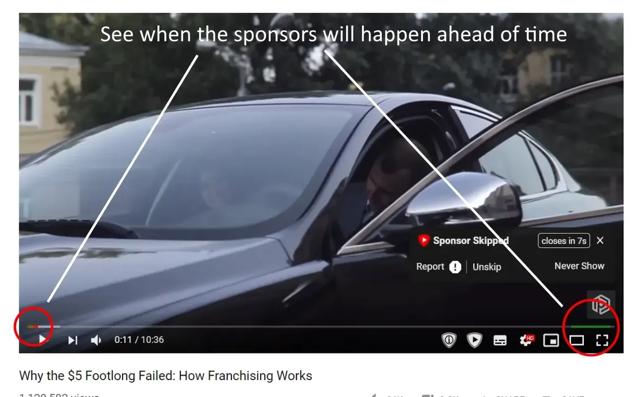 SponsorBlock for YouTube close-up 2