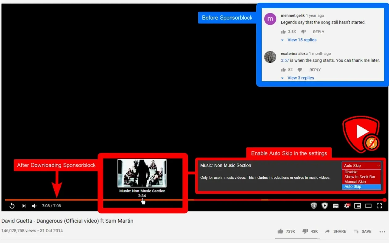 SponsorBlock for YouTube close-up 3