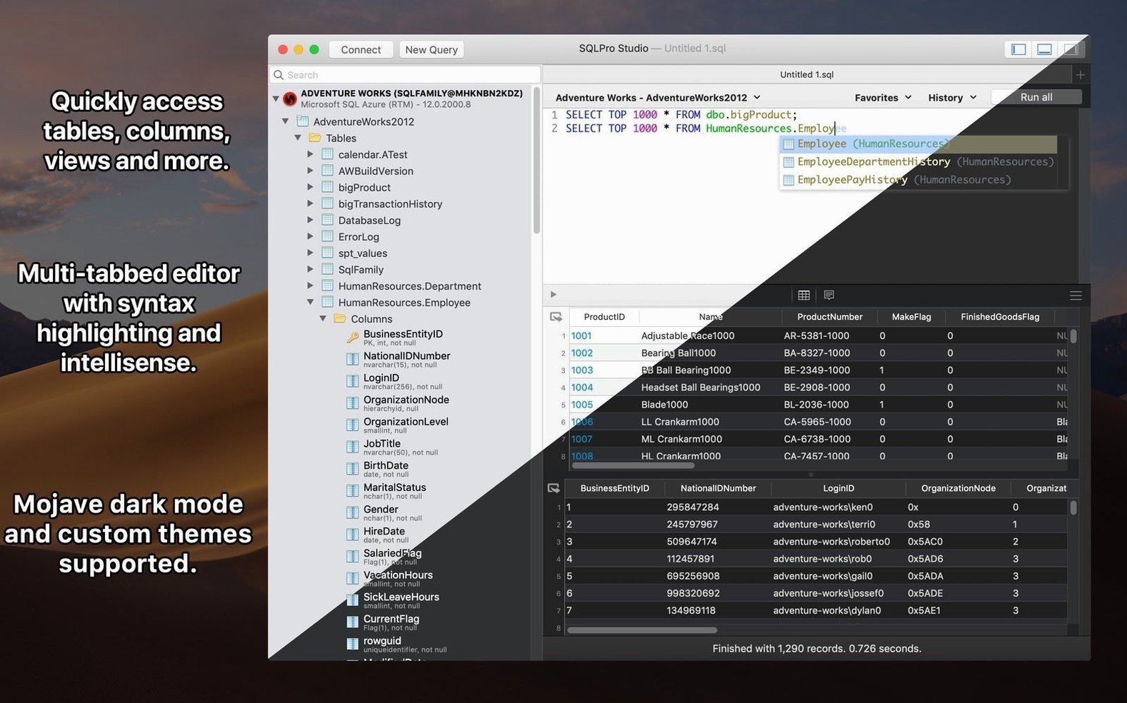 SQLPro Studio — glimpse 1 sqlpro studio mac download — first screen