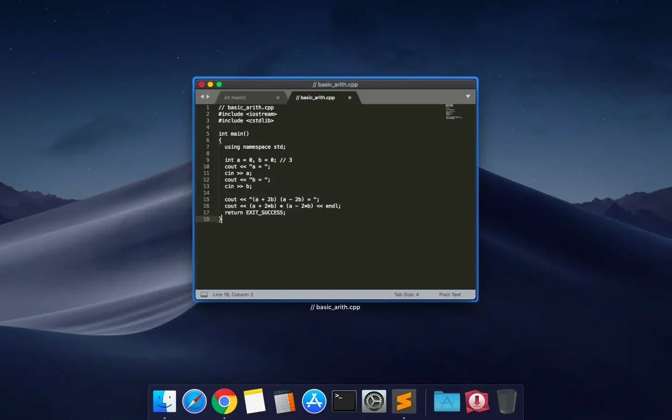 Sublime Text close-up 2