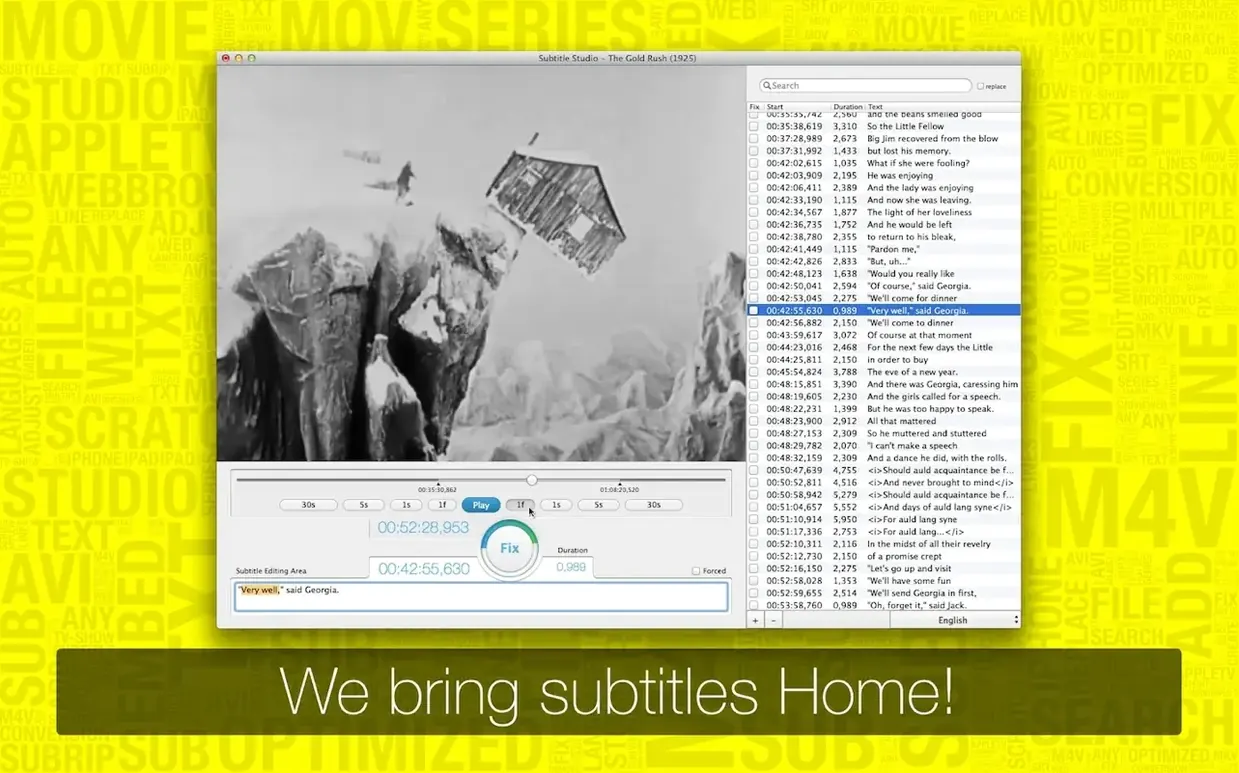 Subtitle Studio close-up 5
