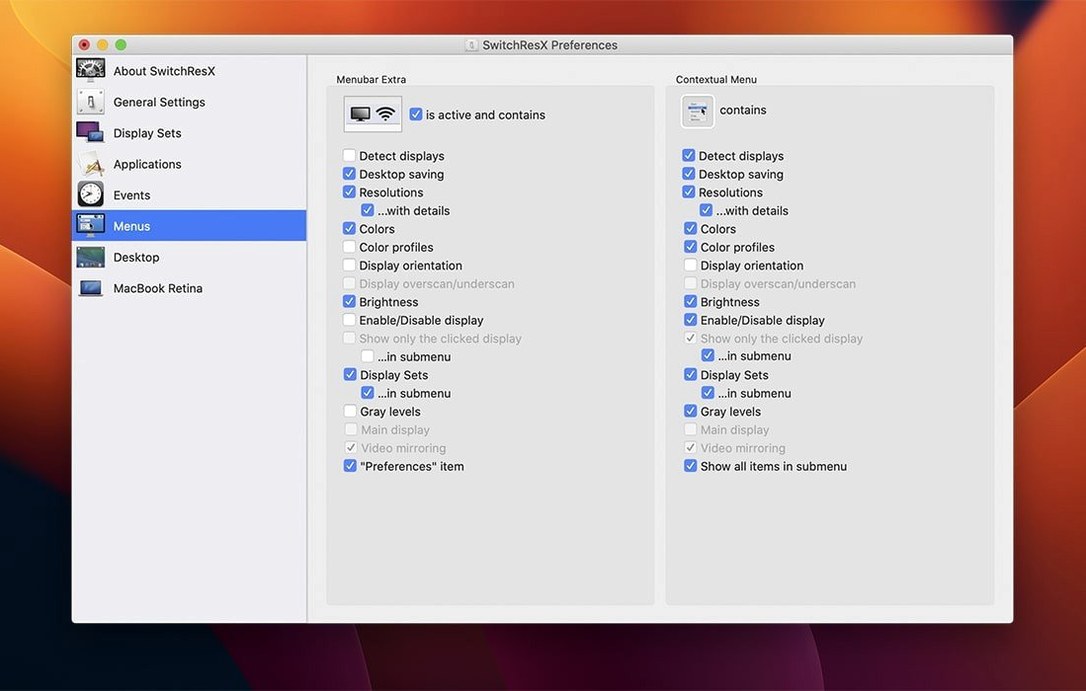 switchresx download mac — first screen