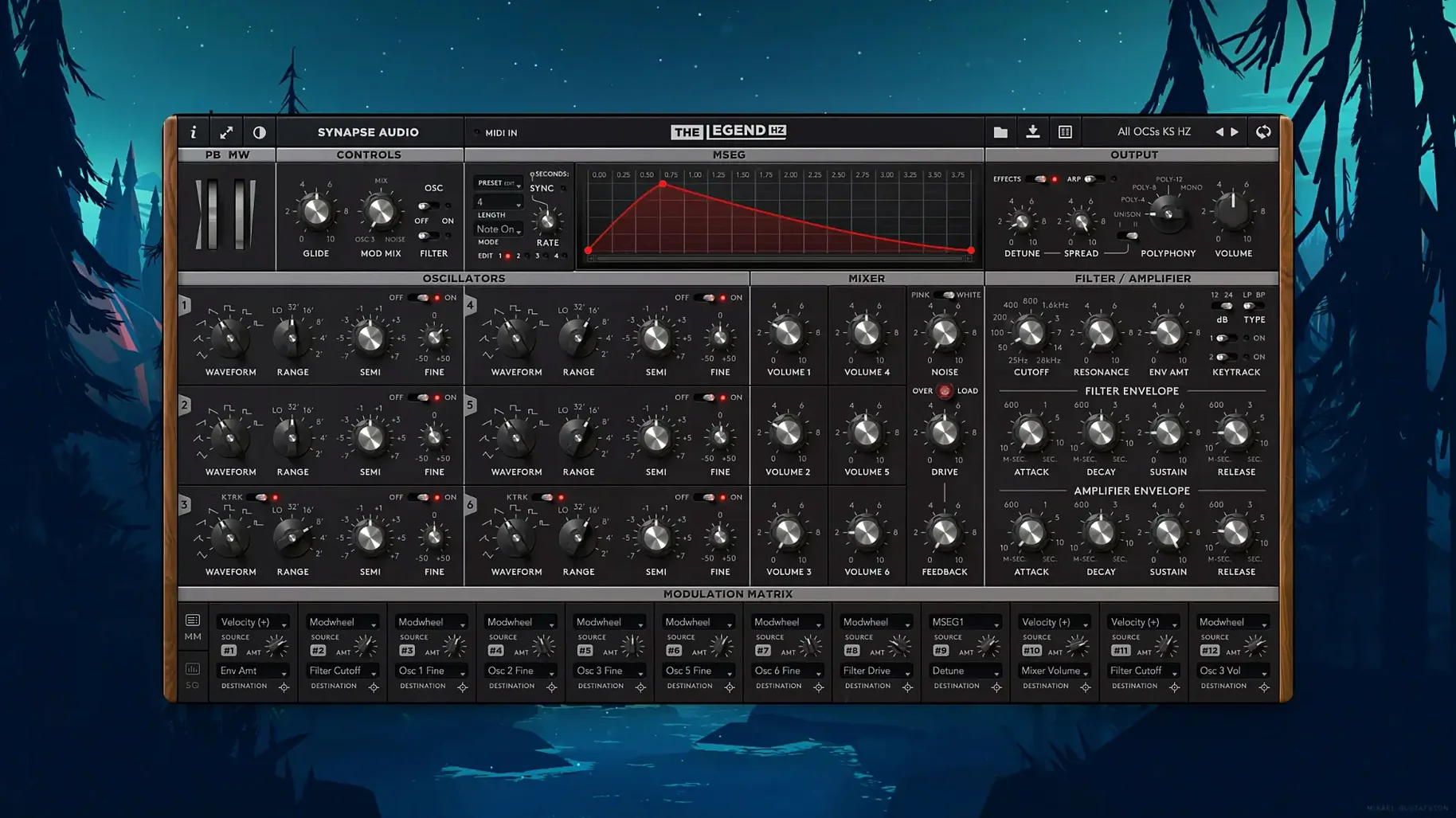 Overview of Synapse Audio The Legend HZ v2.0.2.R1 — 400 hz frequency