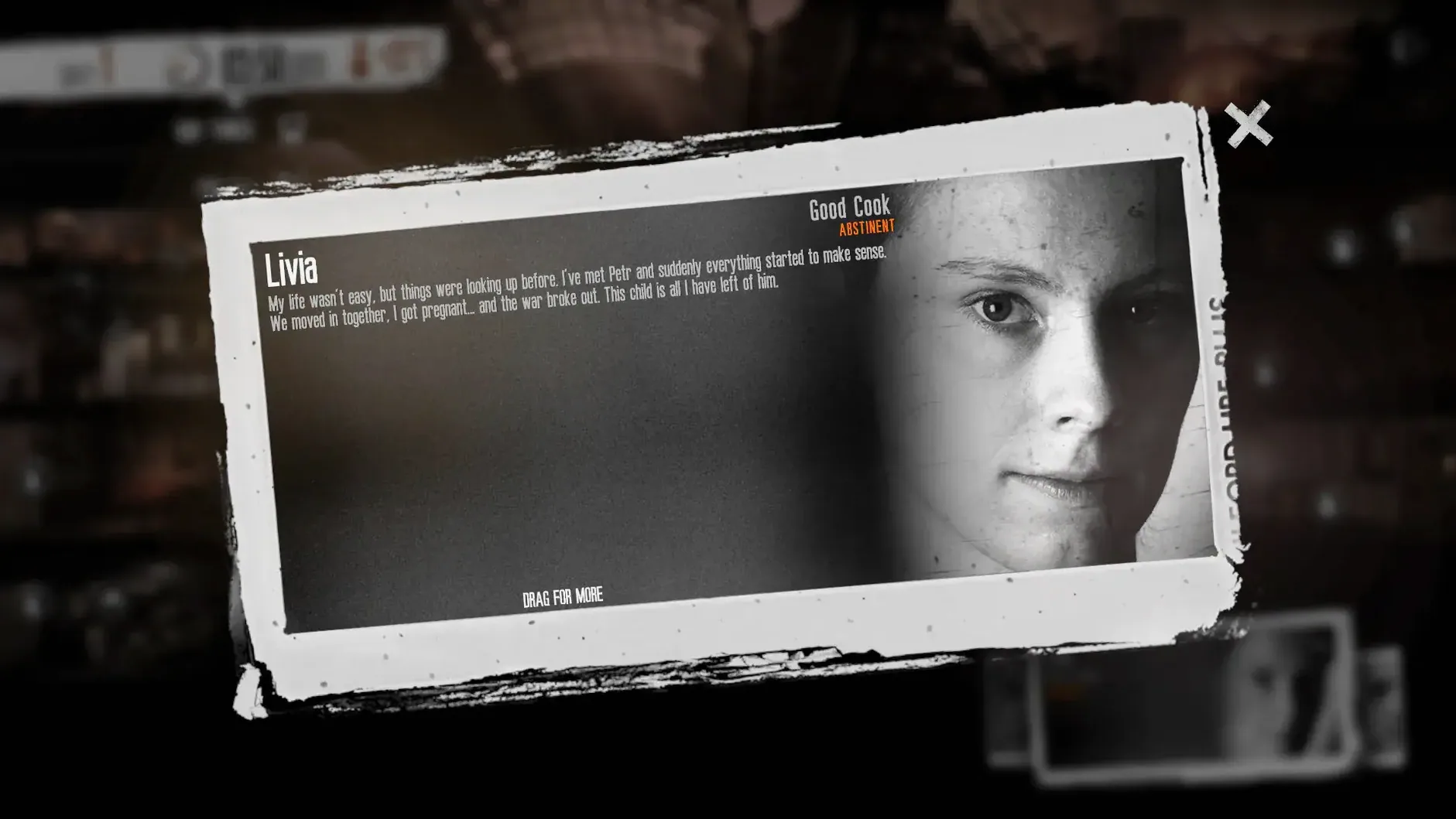 This War of Mine: Final Cut — glimpse 4 This War of Mine: Final Cut usage, image 4