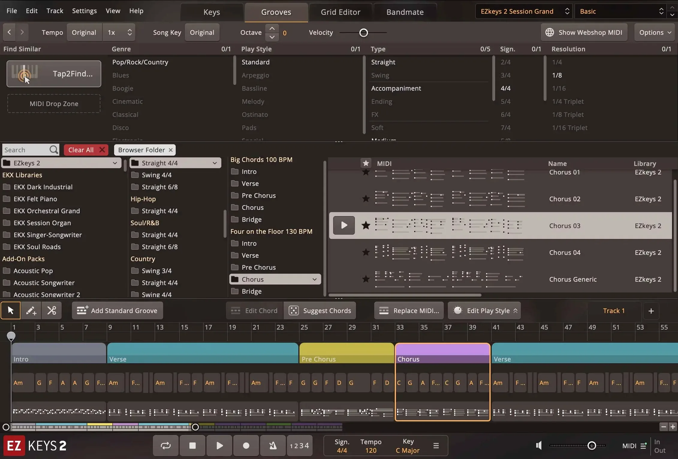 Toontrack EZkeys close-up 2