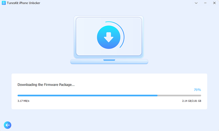TunesKit iPhone Unlocker — glimpse 3 TunesKit iPhone Unlocker usage, image 3