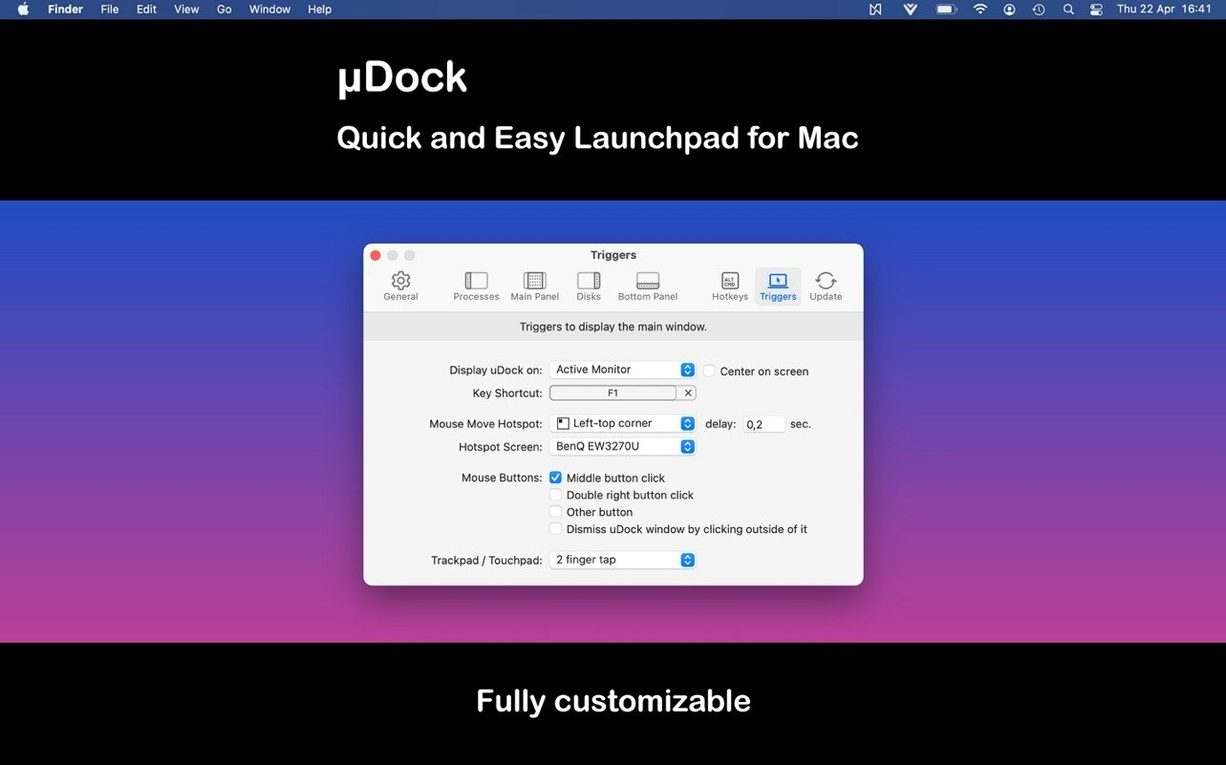 uDock visual 3 uDock close-up 3