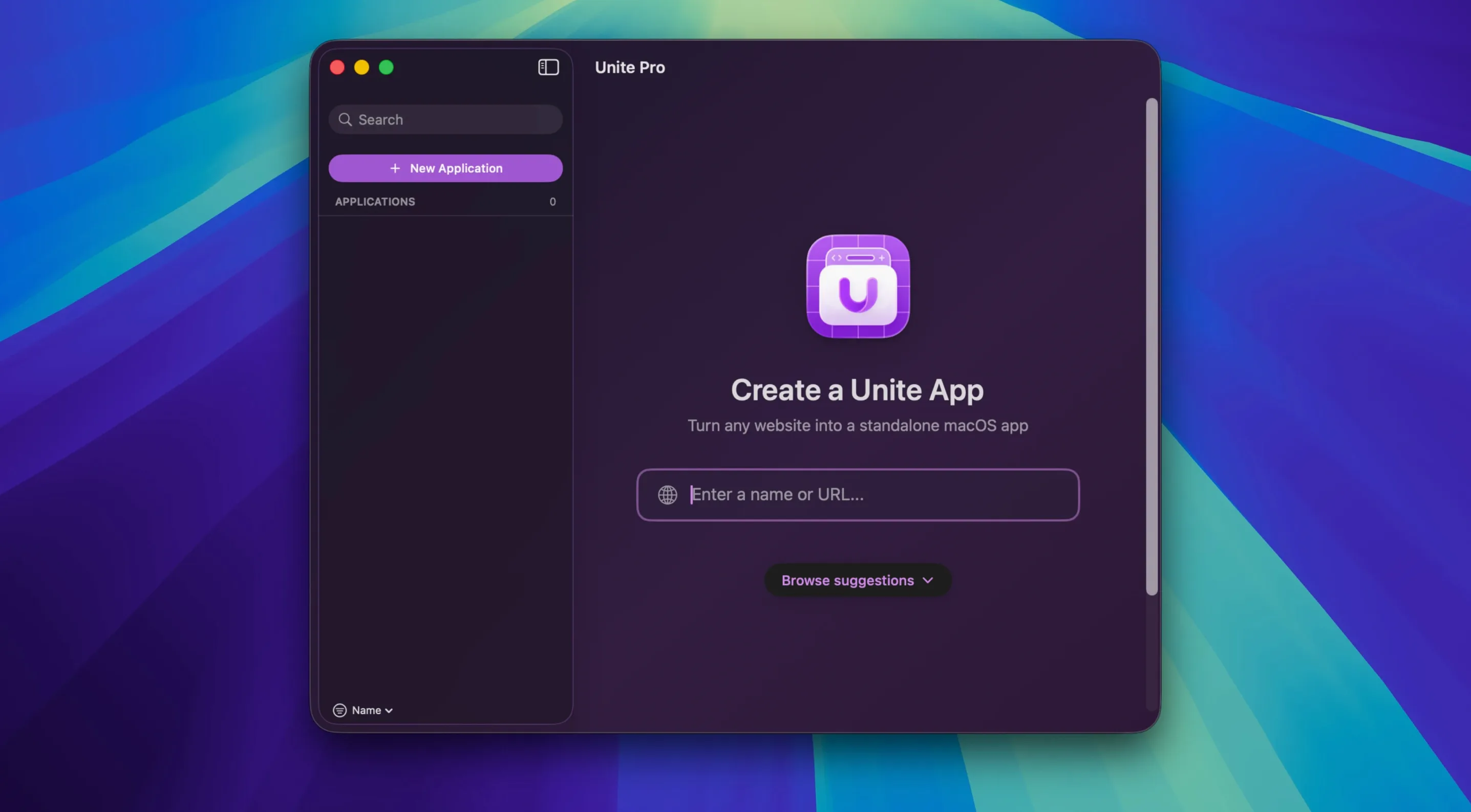 Unite Pro — glimpse 1 unite pro macos free — first screen
