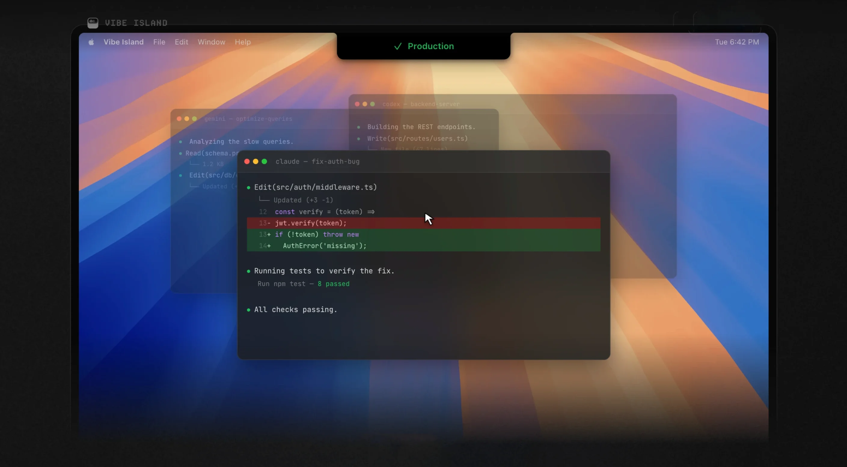 Vibe Island — glimpse 1 vibe island mac download — first screen