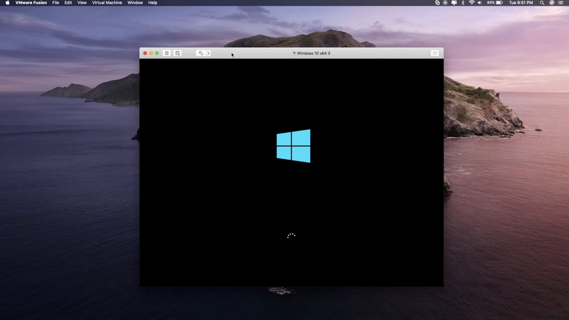 VMware Fusion Pro visual 1 fusion torrent — first screen