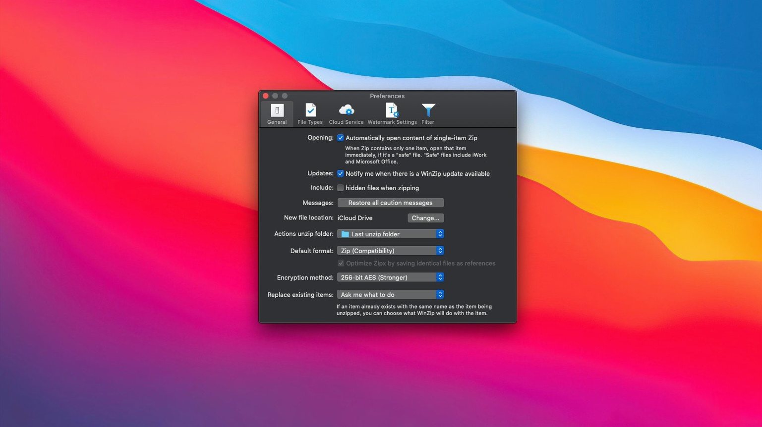 WinZip Mac Pro — glimpse 3 WinZip Mac Pro usage, image 3