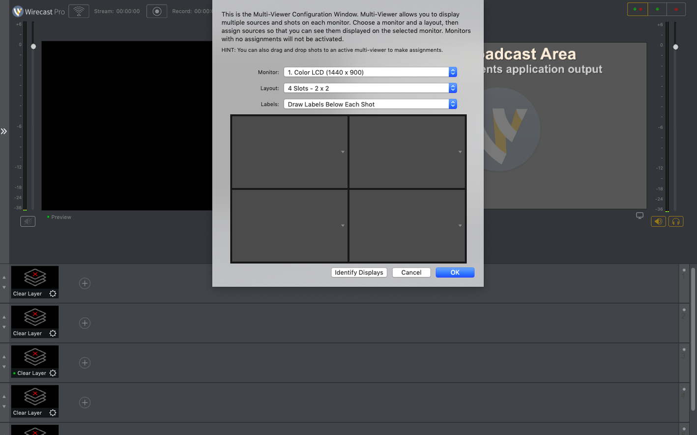 Wirecast Pro close-up 4