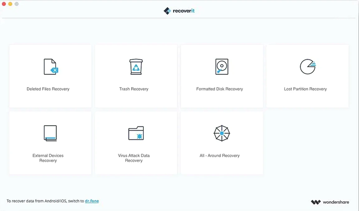 Wondershare Recoverit visual 1 recoverit wondershare torrent — first screen