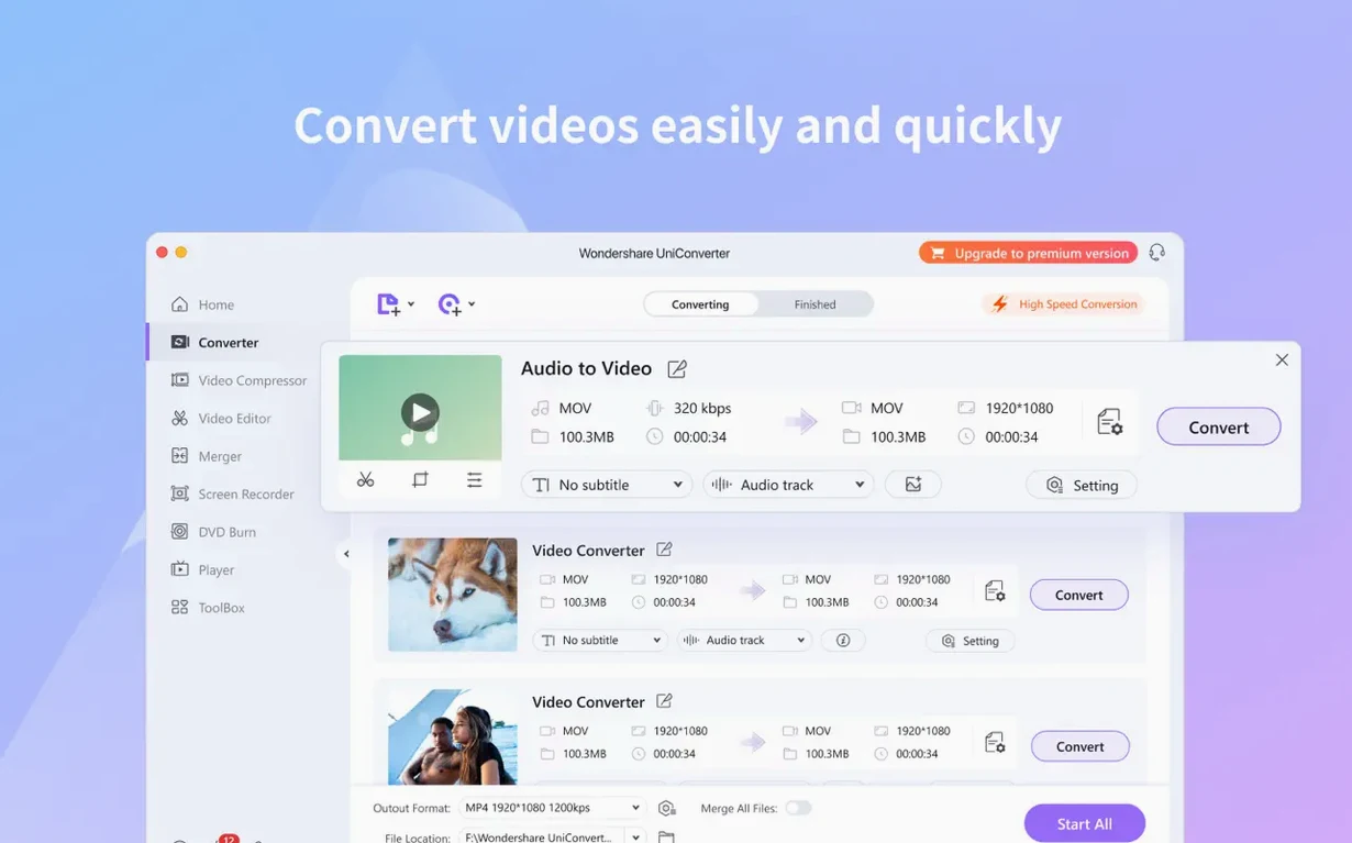 Wondershare UniConverter — glimpse 1 Overview of Wondershare UniConverter — wondershare uniconverter full mac